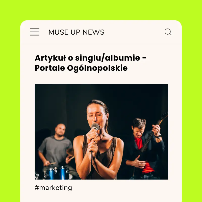 Artykuł o singlu/albumie - Portale Ogólnopolskie